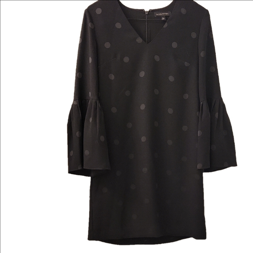 Elegant Black Polka Dot Dress